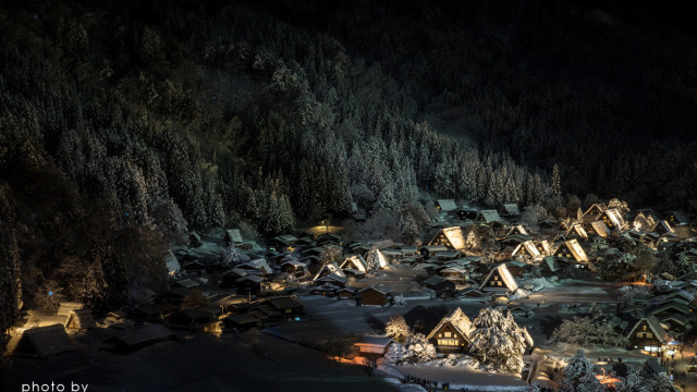 2015.02.01　月光　～白川村ライトアップ