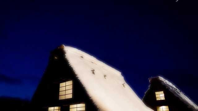 2013.02.09　白川村　ライトアップ